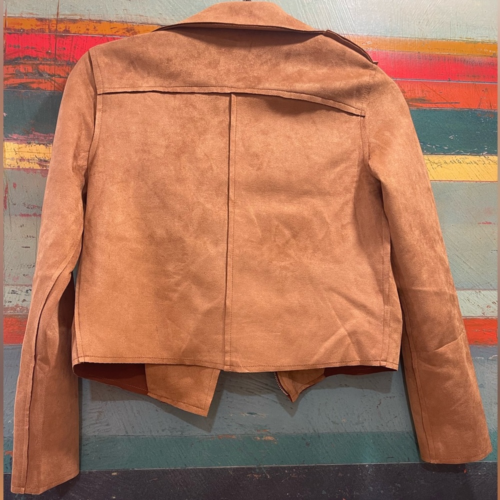 Faux Suede Crop Jacket - Picture 3 of 3